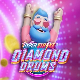 Logo of Hyper Strike Diamond Drums from Gameburger Studios at Seven Casino
