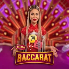 Mega Baccarat logo by Pragmatic Play Seven Casino