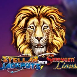 Stellar Jackpots with Serengeti Lions slot logo by Lightning Box Game at Seven CasinoStellar Jackpots with Serengeti Lions