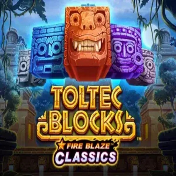 Fire Blaze: Toltec Blocks logo by Rarestone Gaming at Seven CasinoFire Blaze: Toltec Blocks