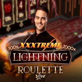 Official Live Casino logo: XXXtreme Lightning Roulette by Evolution at Seven Casino